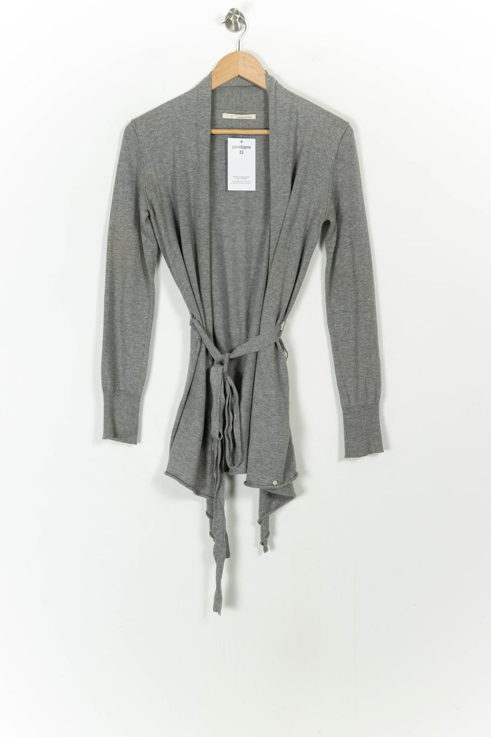 Cardigan Gris - Taille S/36 de la marque IKKS | PARAD87455 - Vendu par Paradigme - Image 2