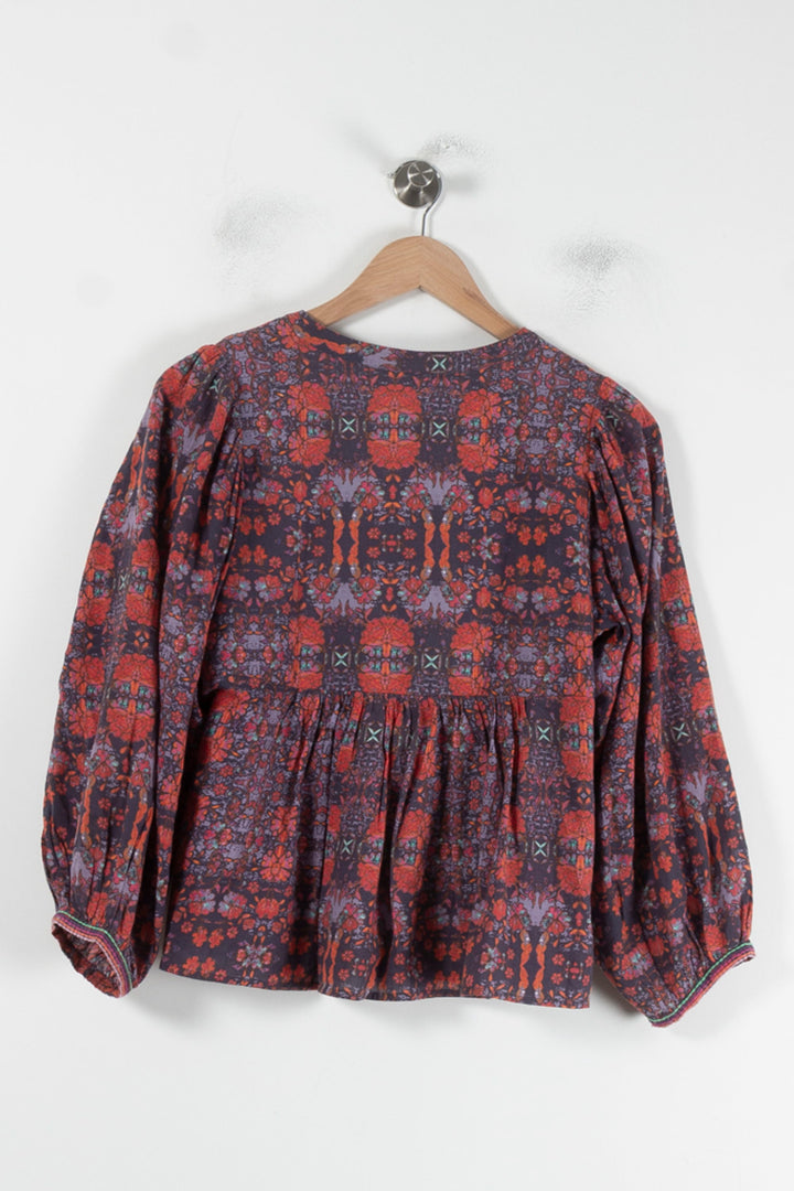Blouse Rouge et Violette - Taille S/36 de la marque ba&sh | PARAD87468 - Vendu par Paradigme - Image 4