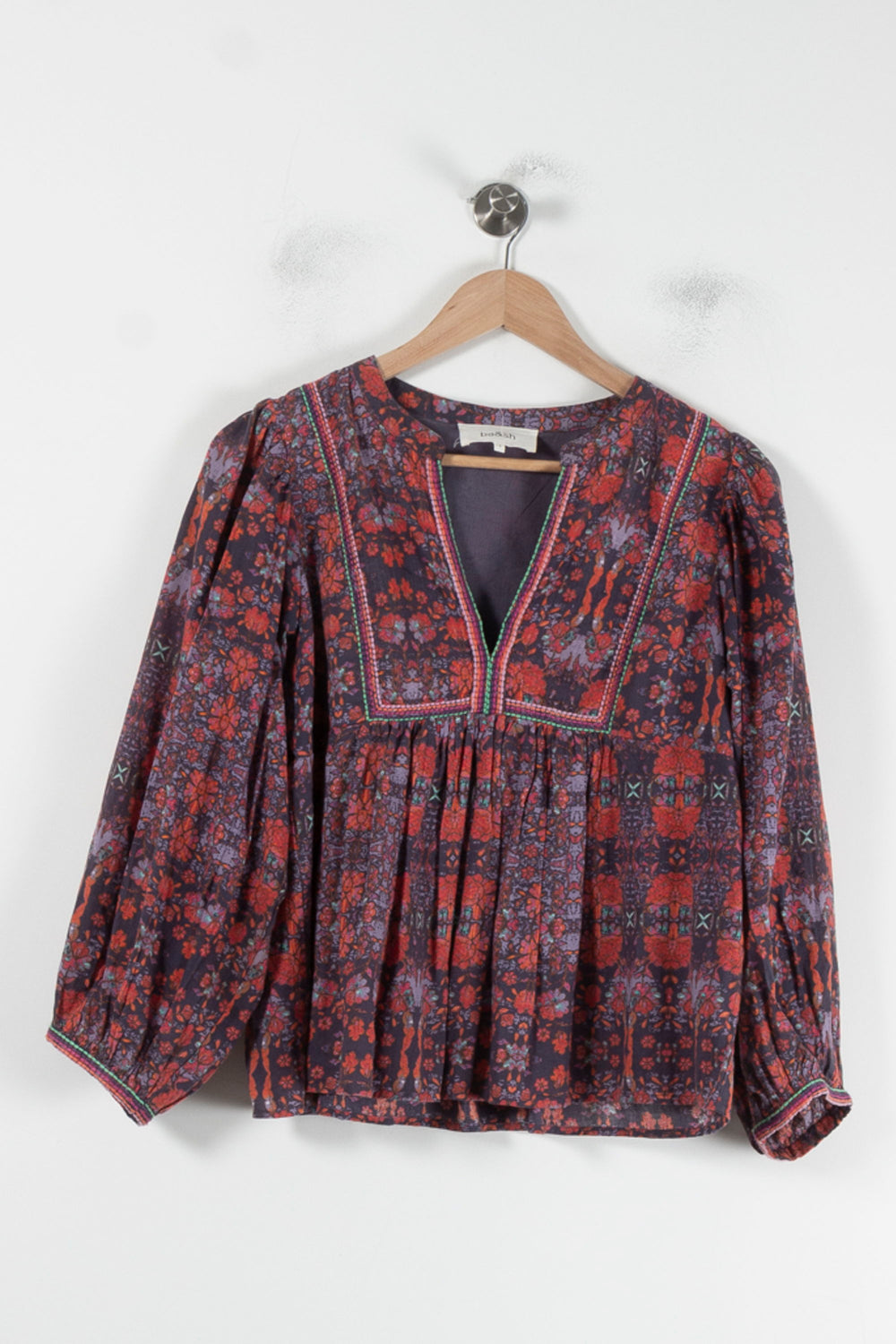Blouse Rouge et Violette - Taille S/36 de la marque ba&sh | PARAD87468 - Vendu par Paradigme - Image 2