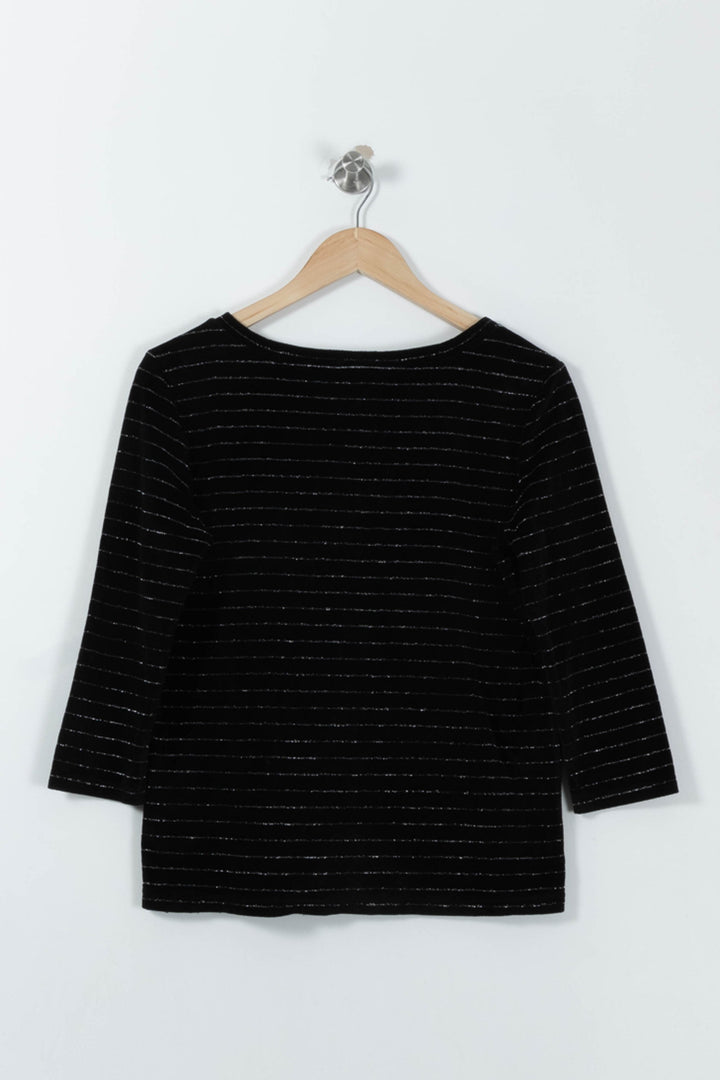 Pull Noir et Blanc - Taille S/36 de la marque Des petits hauts | PARAD8747 - Vendu par Paradigme - Image 4