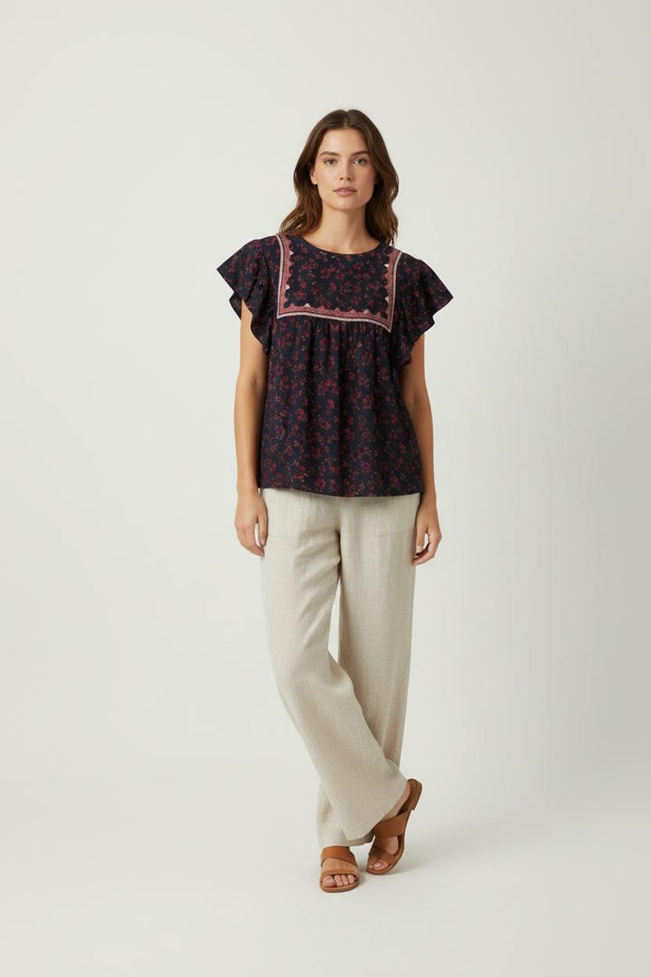 Blouse Noire et Bordeaux - Taille S/36 de la marque ba&sh | PARAD87477 - Vendu par Paradigme - Image 1