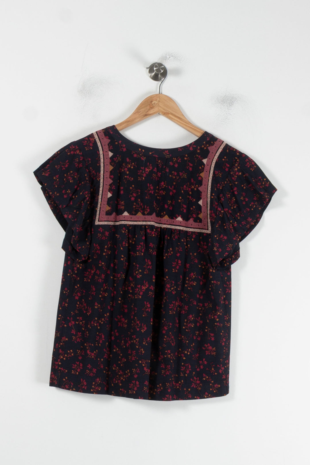 Blouse Noire et Bordeaux - Taille S/36 de la marque ba&sh | PARAD87477 - Vendu par Paradigme - Image 2