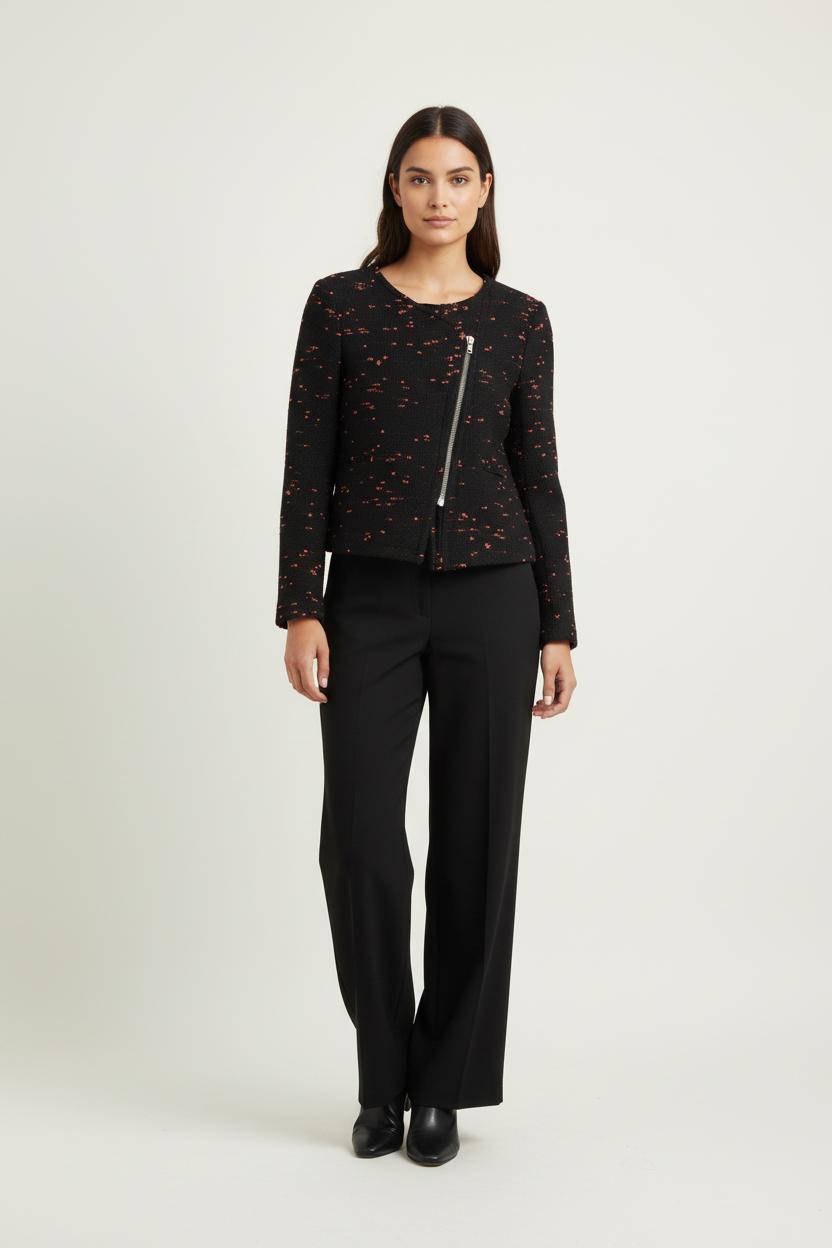 Veste Noire et Rouge - Taille M/38 de la marque Sandro | PARAD87493 - Vendu par Paradigme - Image 1