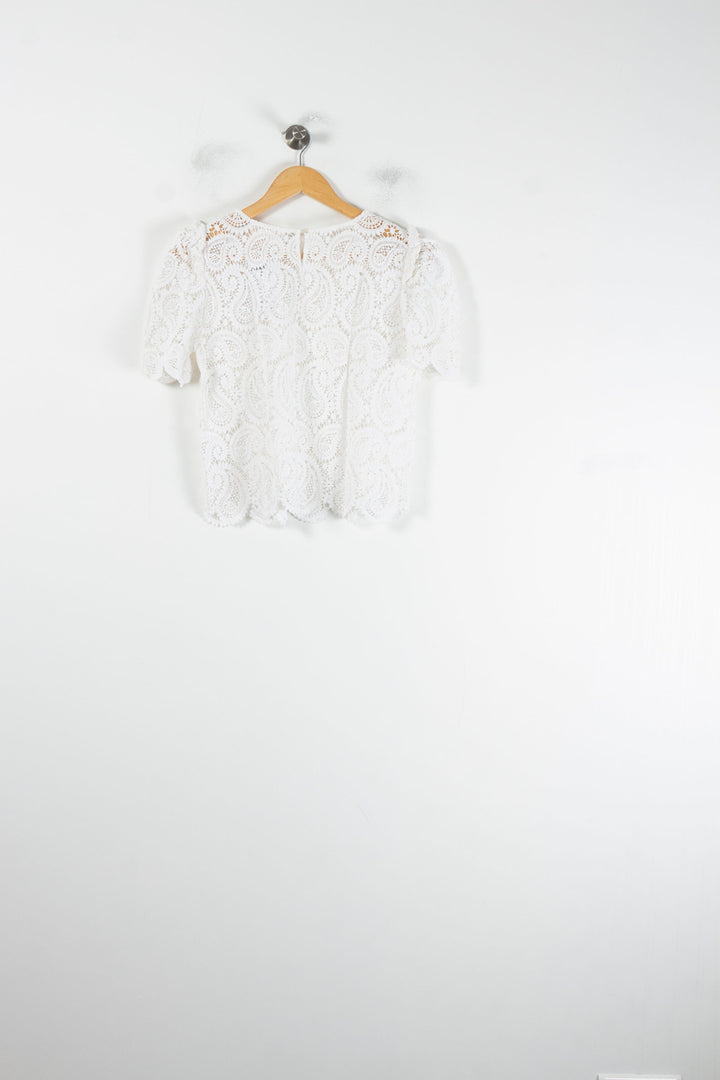 Blouse Blanche - Taille S/36 de la marque Sézane | PARAD87498 - Vendu par Paradigme - Image 4