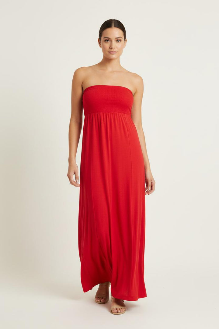 Robe Longue Rouge - Taille L/40 de la marque Karma Koma | PARAD87700 - Vendu par Paradigme - Image 1