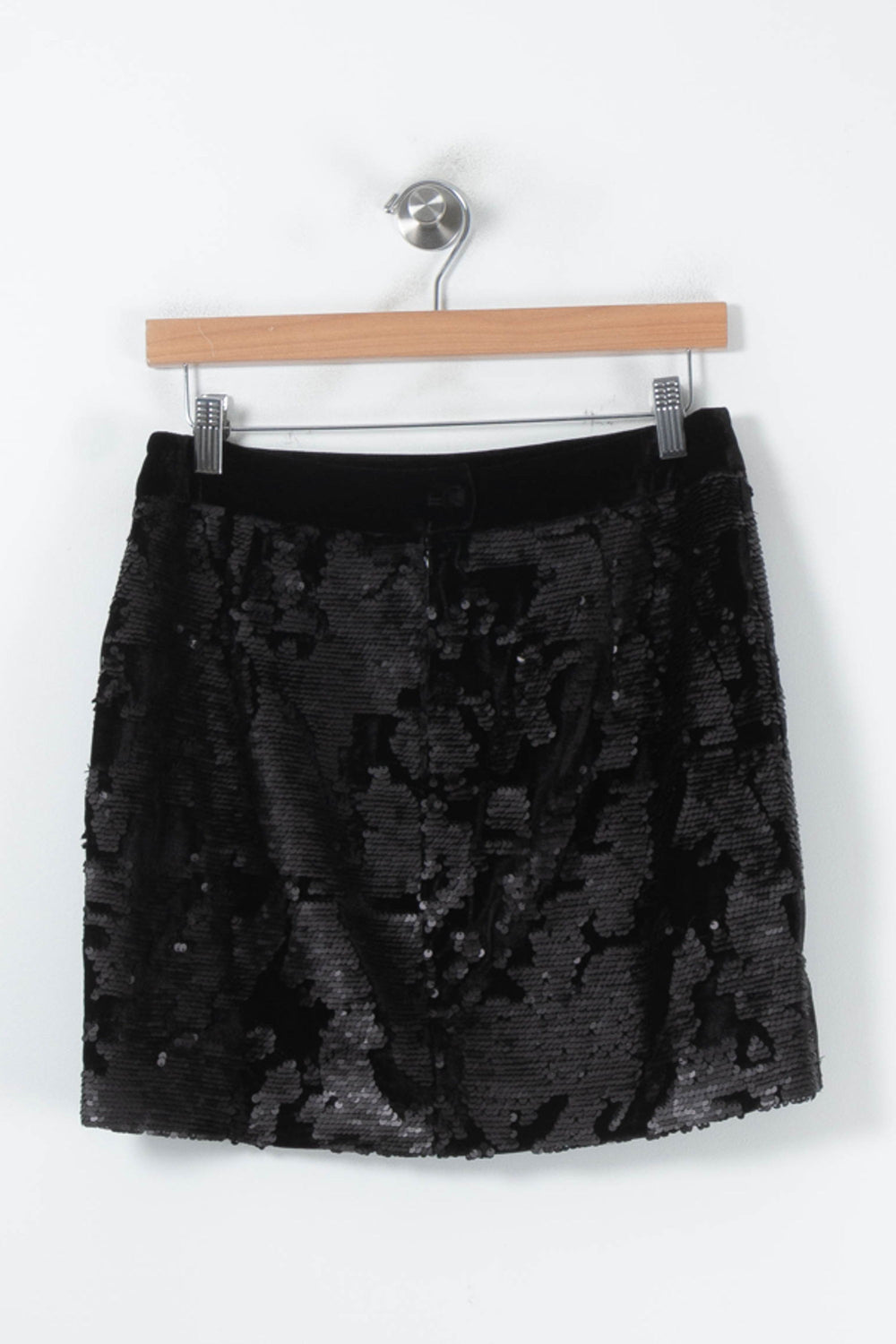 Jupe Pailletée Noire - Taille L/40 de la marque Karma Koma | PARAD87702 - Vendu par Paradigme - Image 2