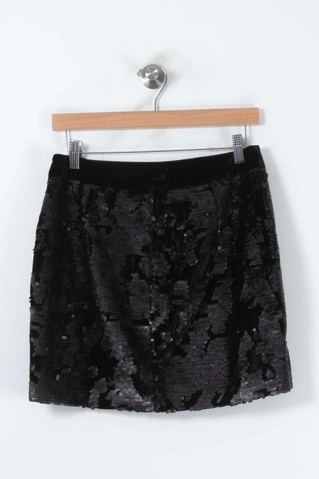 Jupe Pailletée Noire - Taille L/40 de la marque Karma Koma | PARAD87702 - Vendu par Paradigme - Image 2