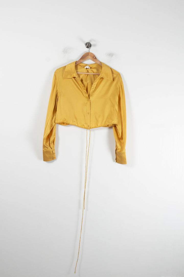 Chemise Crop Jaune - Taille S/36 de la marque Karma Koma | PARAD87707 - Vendu par Paradigme - Image 2