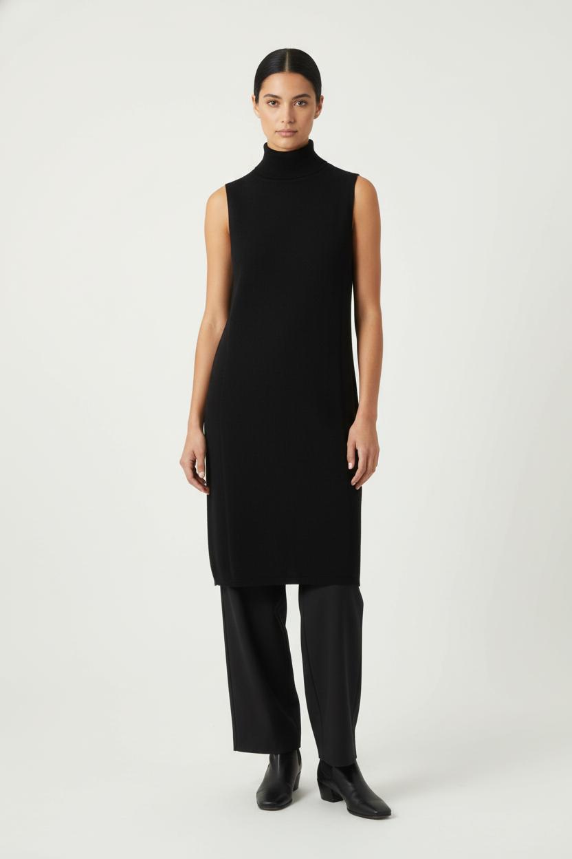 Robe Col Montant Noire - Taille S/36 de la marque Karma Koma | PARAD87709 - Vendu par Paradigme - Image 1