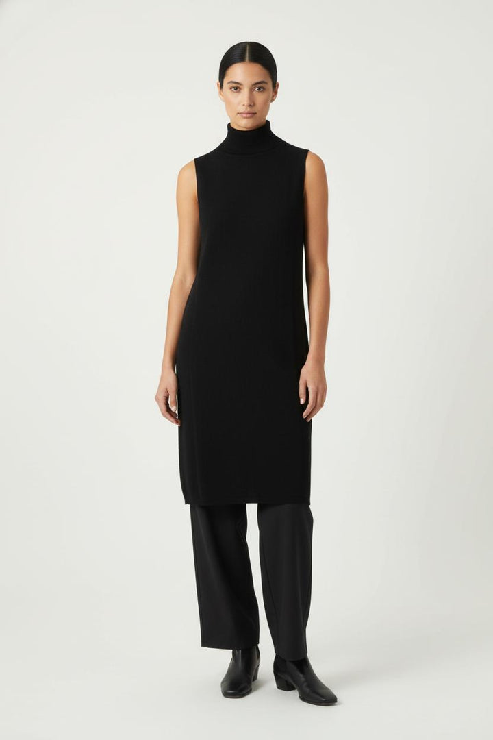 Robe Col Montant Noire - Taille S/36 de la marque Karma Koma | PARAD87709 - Vendu par Paradigme - Image 1