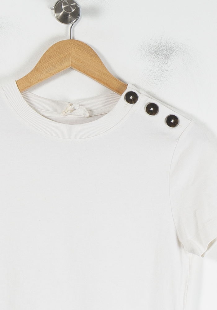 Tee-shirt Blanc - Taille S/36 de la marque Maison 123 | PARAD87713 - Vendu par Paradigme - Image 3