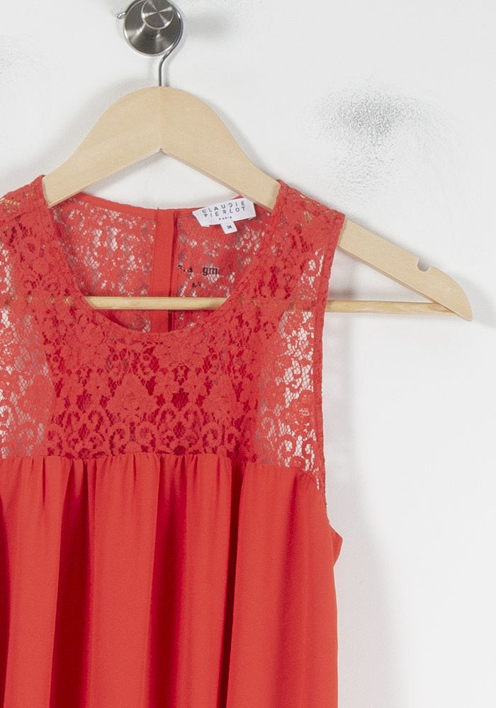 Robe Courte Rose - Taille XS/34 de la marque Claudie Pierlot | PARAD87728 - Vendu par Paradigme - Image 3