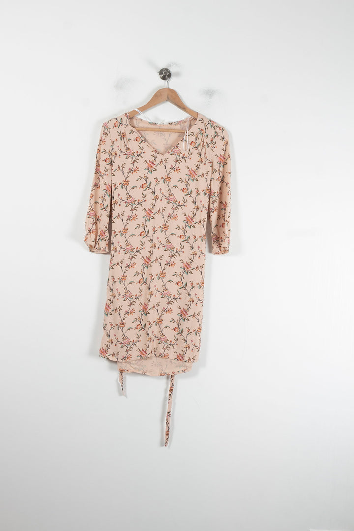 Robe Fleurie Rose - Taille XS/34 de la marque Pablo | PARAD87731 - Vendu par Paradigme - Image 2