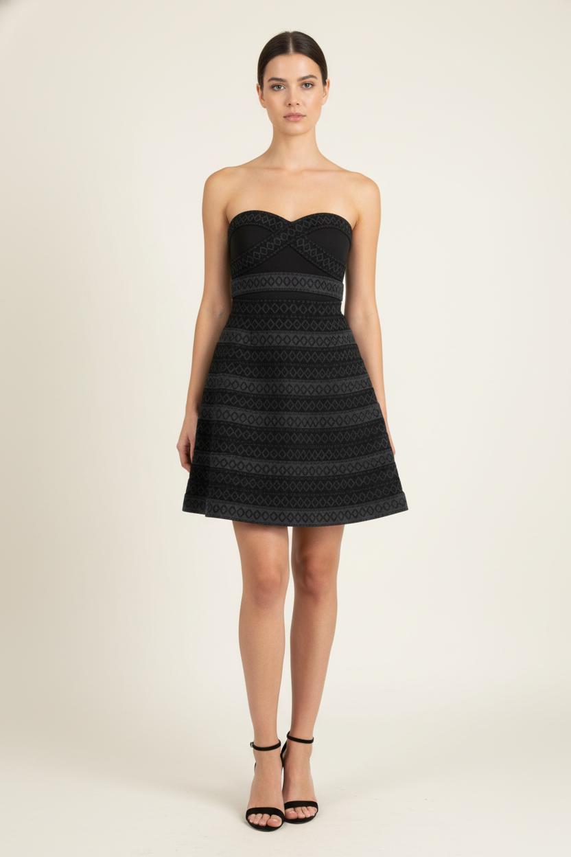 Robe Patineuse Noire - Taille S/36 de la marque Maje | PARAD87733 - Vendu par Paradigme - Image 1