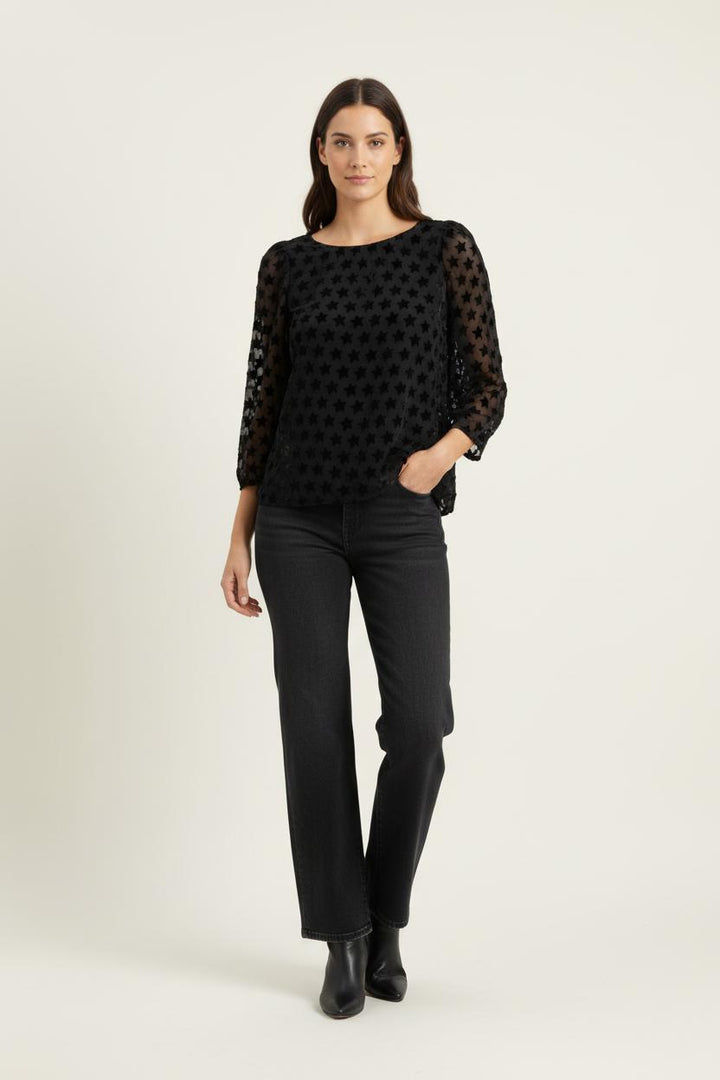 Blouse Noire - Taille S/36 de la marque Claudie Pierlot | PARAD87737 - Vendu par Paradigme - Image 1