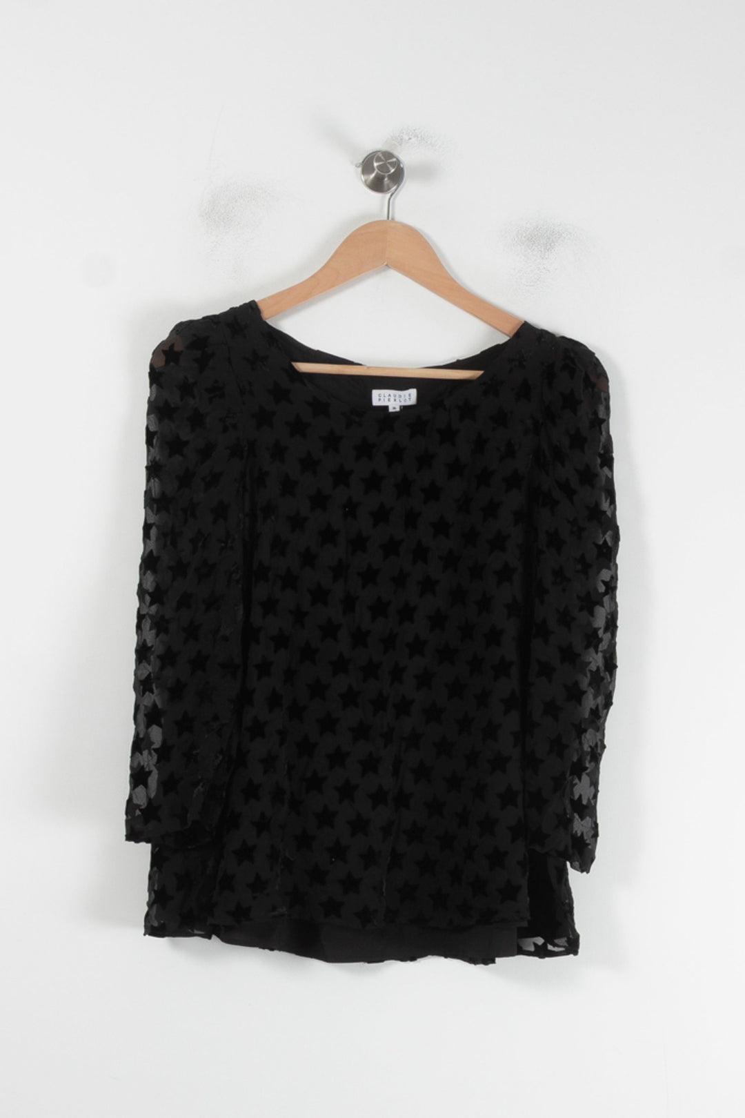Blouse Noire - Taille S/36 de la marque Claudie Pierlot | PARAD87737 - Vendu par Paradigme - Image 2
