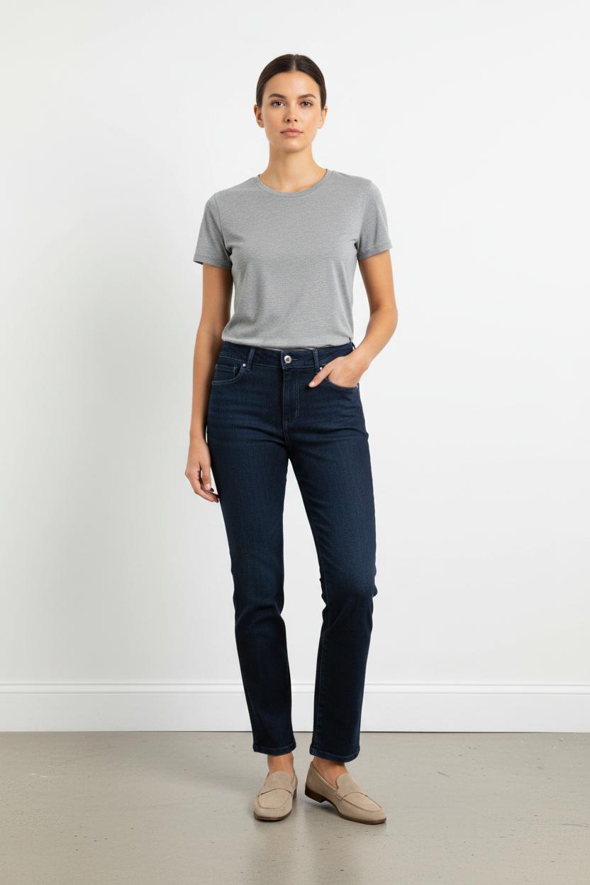Jean Droit Bleu - Taille M/38 de la marque Caroll | PARAD87750 - Vendu par Paradigme - Image 1