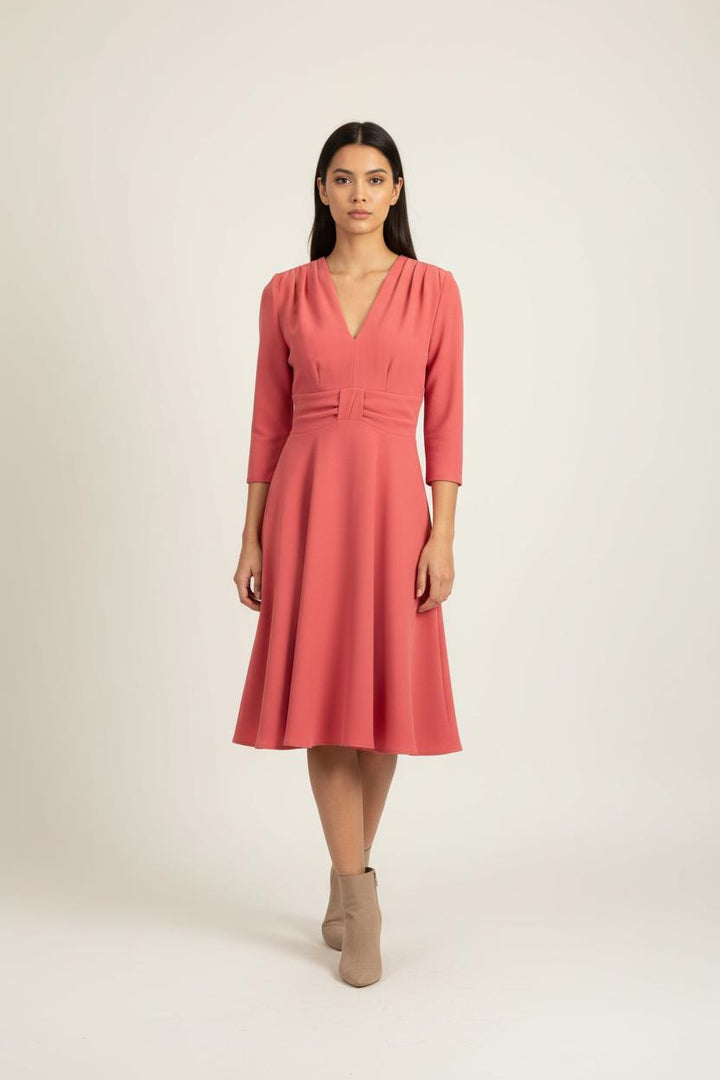 Robe Mi-Longue Rose - Taille XS/34 de la marque Claudie Pierlot | PARAD87767 - Vendu par Paradigme - Image 1
