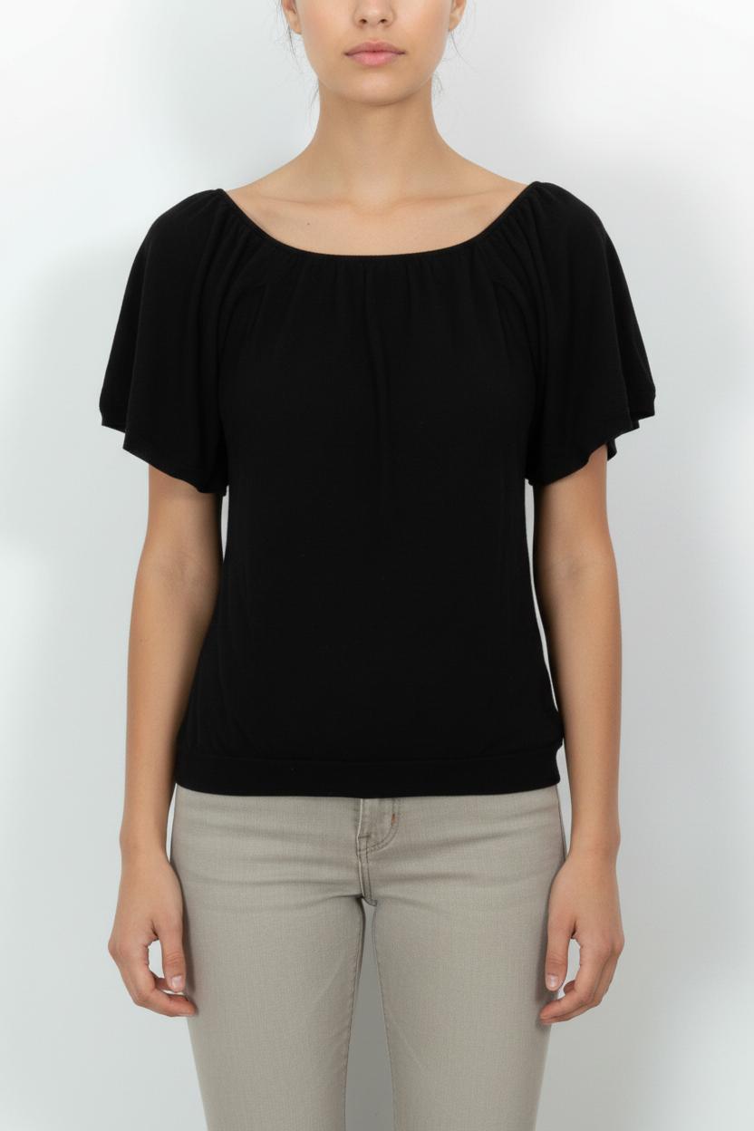Blouse Noire - Taille M/38 de la marque Eric Bompard | PARAD87777 - Vendu par Paradigme - Image 1