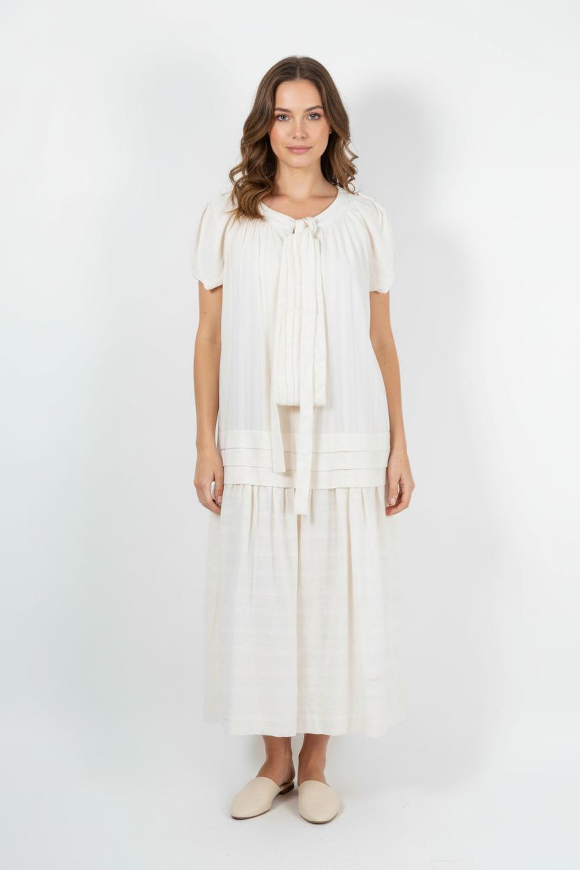 Robe Longue Blanche - Taille S/36 de la marque Ines de la Fressange Paris | PARAD87786 - Vendu par Paradigme - Image 1