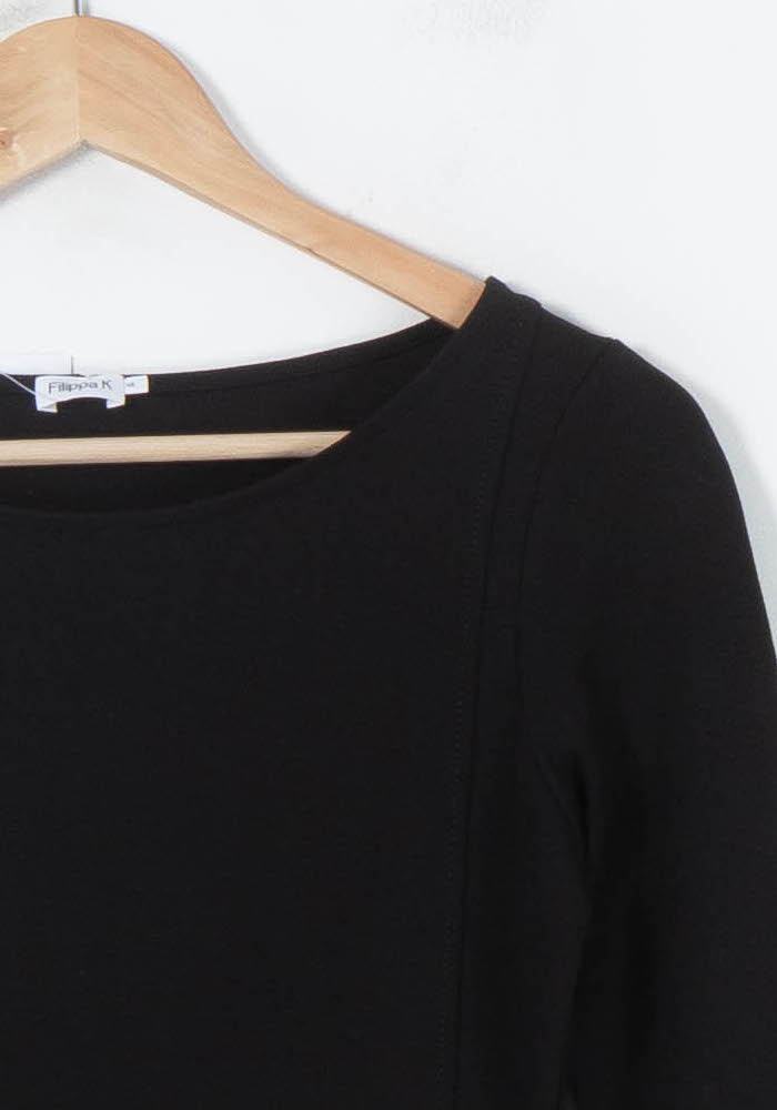 Robe Ajustée Noire - Taille XS/34 de la marque Filippa K | PARAD87788 - Vendu par Paradigme - Image 3