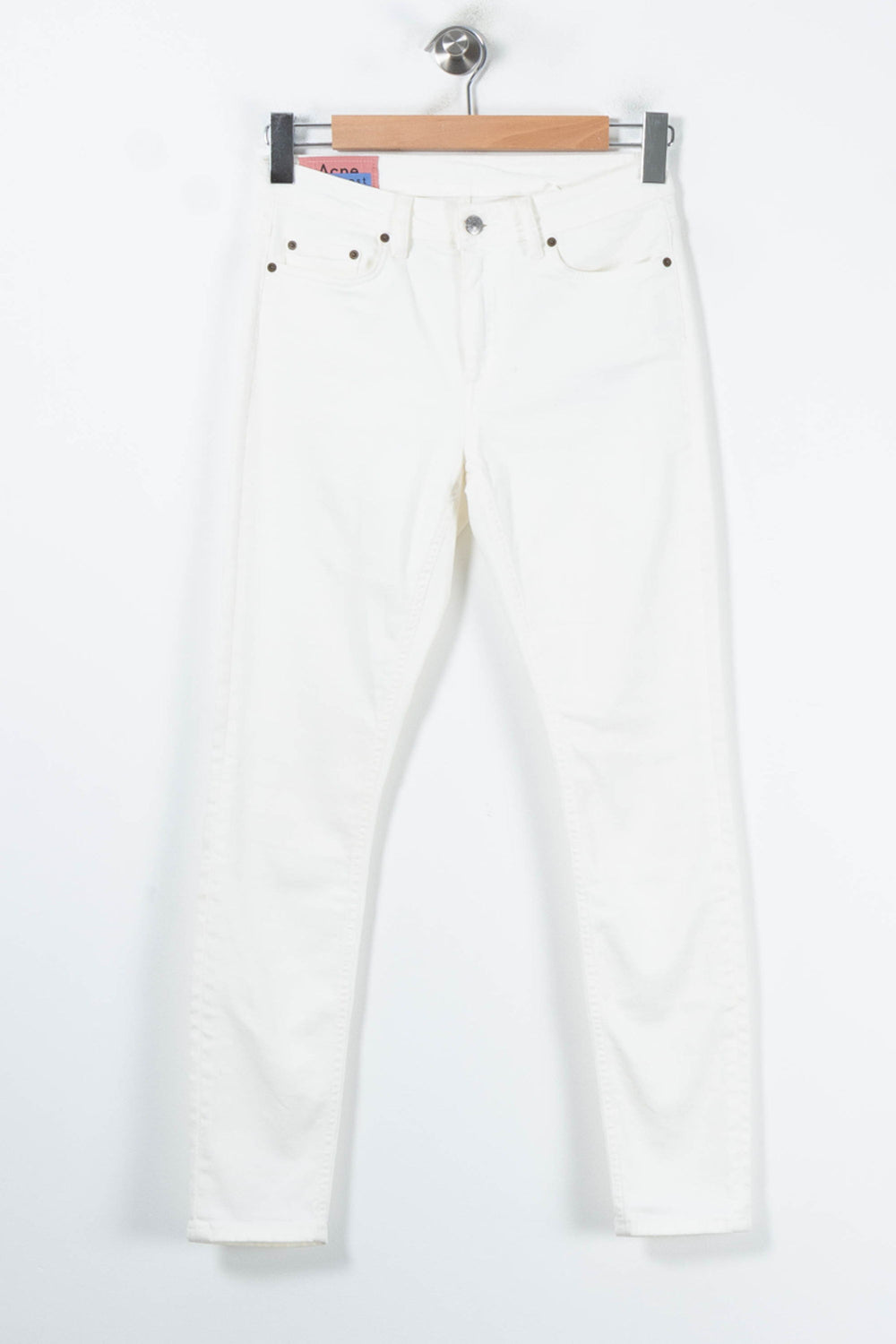 Jean Slim Blanc - Taille M/38 de la marque Acne Studios | PARAD87791 - Vendu par Paradigme - Image 2