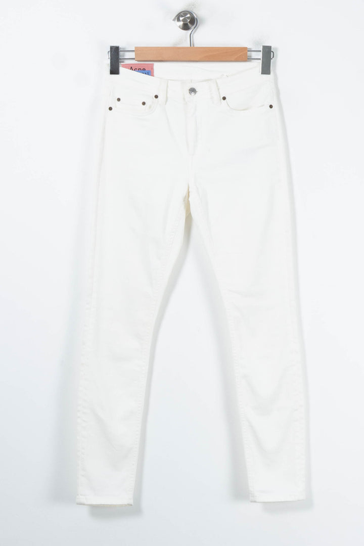 Jean Slim Blanc - Taille M/38 de la marque Acne Studios | PARAD87791 - Vendu par Paradigme - Image 2