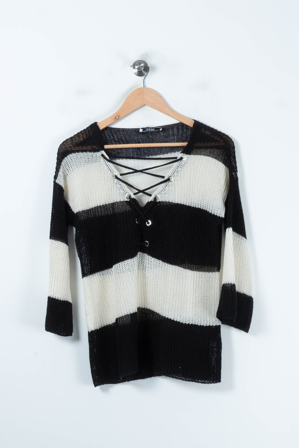 Pull Noir et Blanc - Taille S/36 de la marque ZAPA | PARAD87798 - Vendu par Paradigme - Image 2