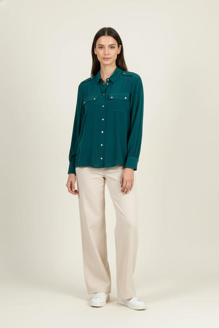 Chemise Verte - Taille XS/34 de la marque Sézane | PARAD87811 - Vendu par Paradigme - Image 1
