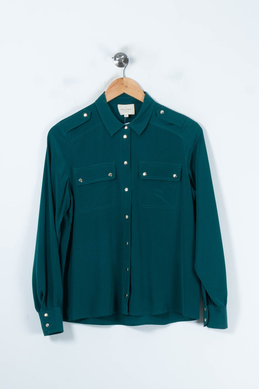 Chemise Verte - Taille XS/34 de la marque Sézane | PARAD87811 - Vendu par Paradigme - Image 2
