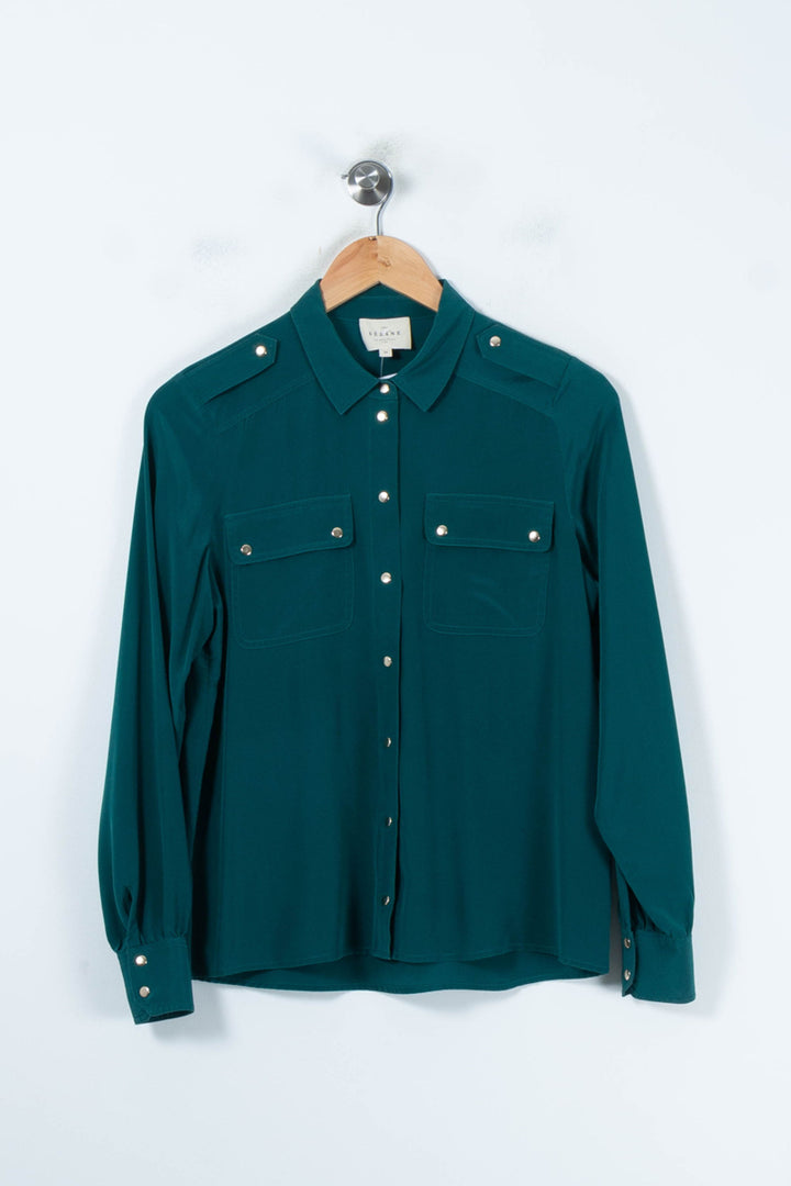 Chemise Verte - Taille XS/34 de la marque Sézane | PARAD87811 - Vendu par Paradigme - Image 2