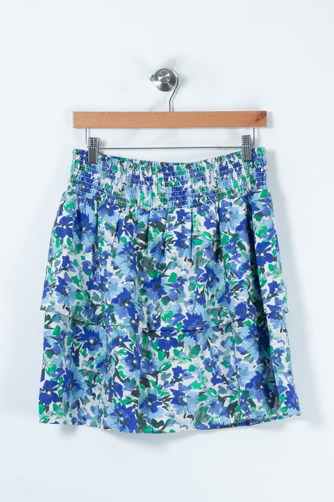 Jupe Courte Bleue et Verte - Taille L/40 de la marque Grace & Mila | PARAD87813 - Vendu par Paradigme - Image 4