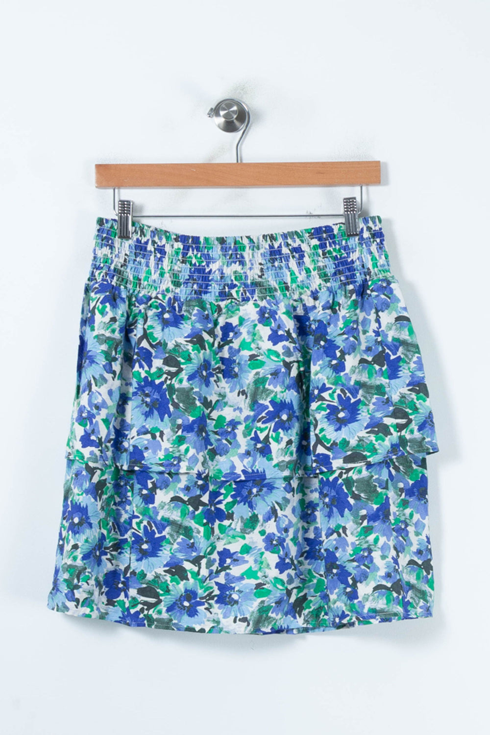 Jupe Courte Bleue et Verte - Taille L/40 de la marque Grace & Mila | PARAD87813 - Vendu par Paradigme - Image 2