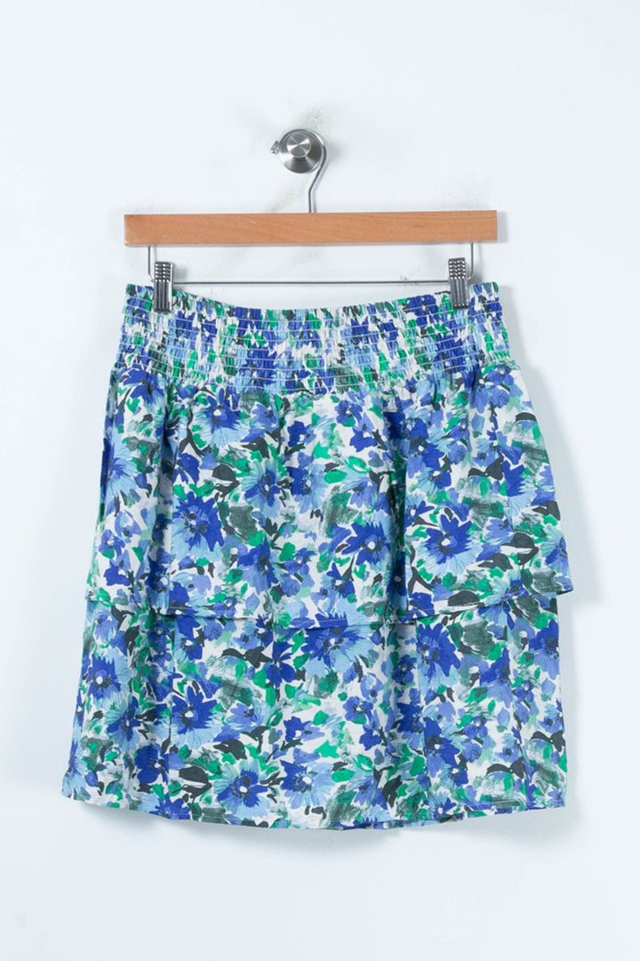 Jupe Courte Bleue et Verte - Taille L/40 de la marque Grace & Mila | PARAD87813 - Vendu par Paradigme - Image 2