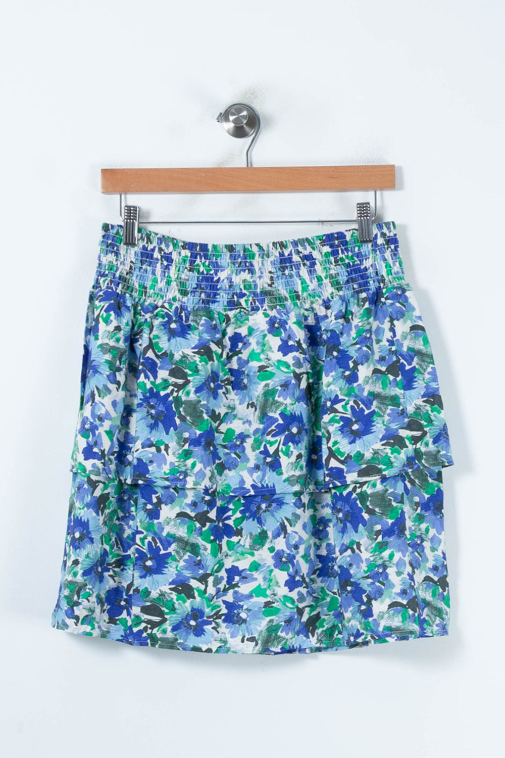 Jupe Fleurie Bleue et Verte - Taille L/40 de la marque Grace & Mila | PARAD87814 - Vendu par Paradigme - Image 2