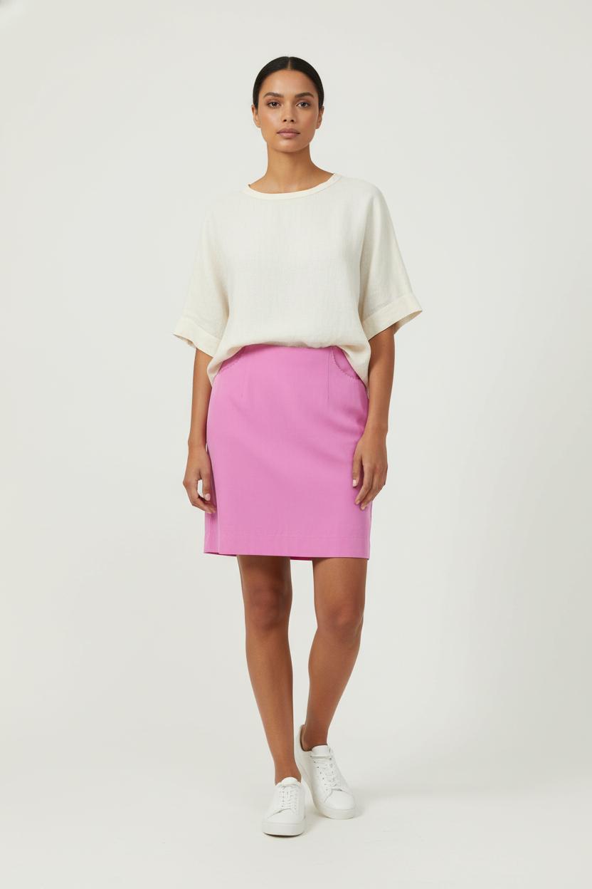 Jupe Courte Rose - Taille S/36 de la marque Grace & Mila | PARAD87817 - Vendu par Paradigme - Image 1