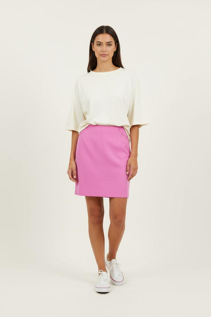 Jupe Courte Rose - Taille L/40 de la marque Grace & Mila | PARAD87818 - Vendu par Paradigme - Image 1