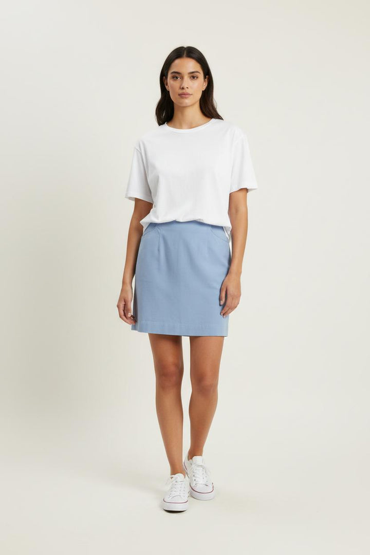 Jupe Droite Bleue - Taille S/36 de la marque Grace & Mila | PARAD87821 - Vendu par Paradigme - Image 1