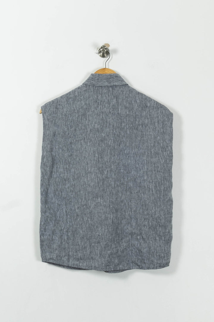 Chemise Sans Manches Grise - Taille M/38 de la marque ZAPA | PARAD8783 - Vendu par Paradigme - Image 4