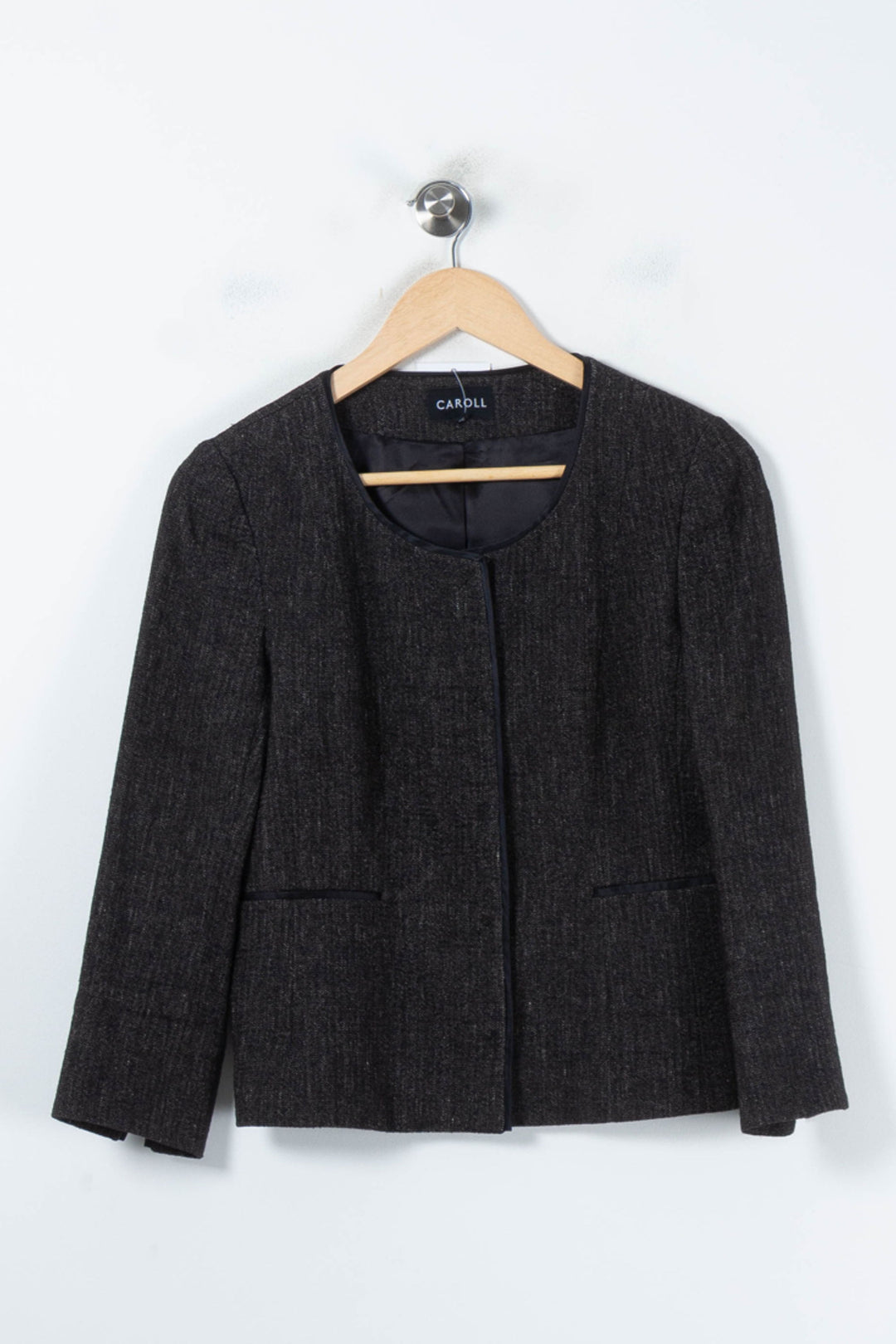 Veste Noire - Taille M/38 de la marque Caroll | PARAD87832 - Vendu par Paradigme - Image 2