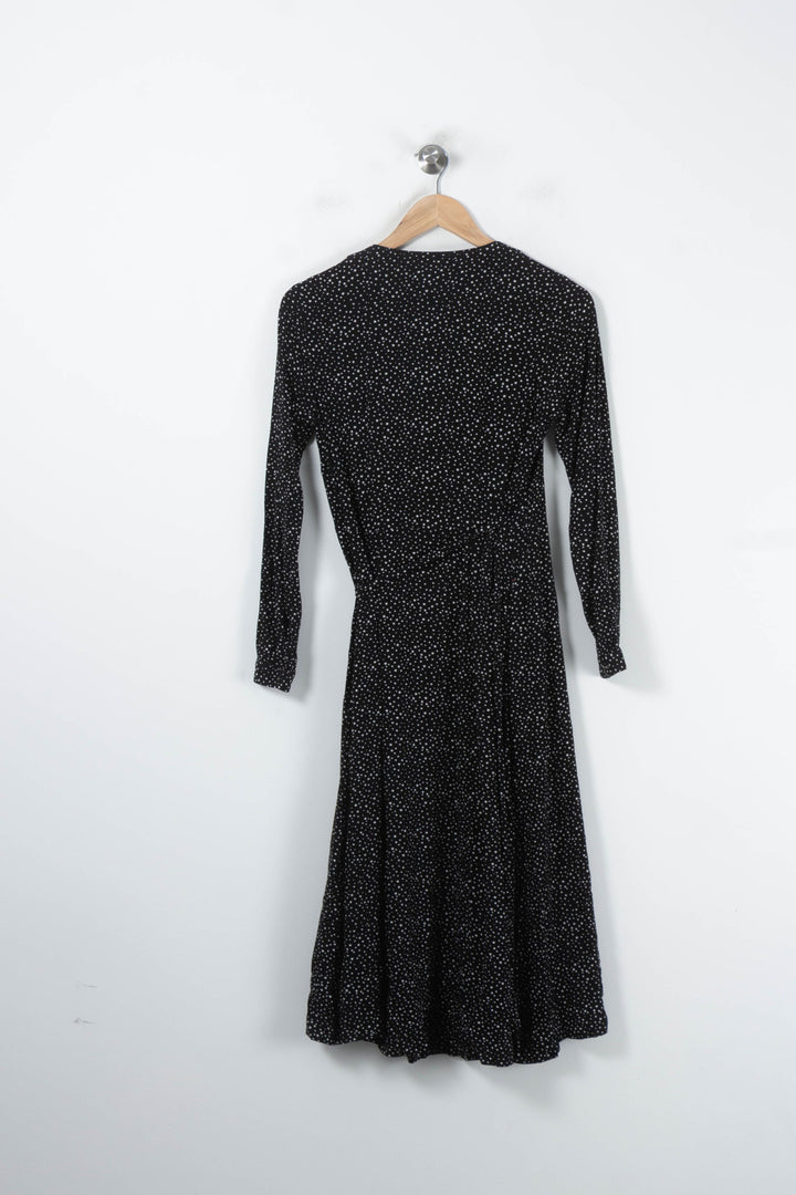 Robe Longue Noire à Pois Blancs - Taille XS/34 de la marque Ines de la Fressange Paris | PARAD87842 - Vendu par Paradigme - Image 4