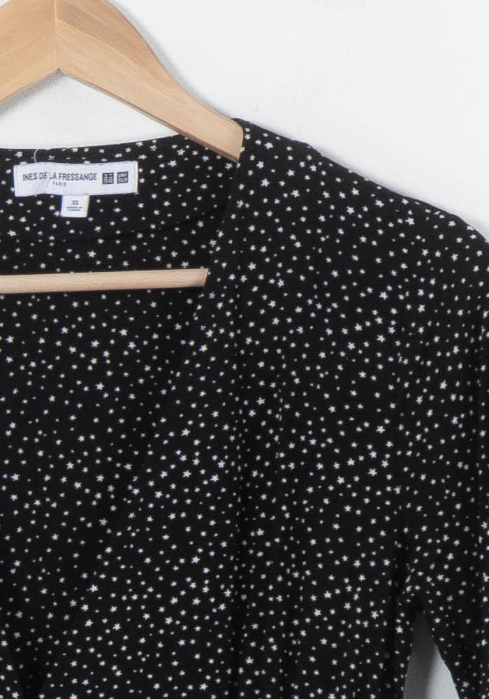 Robe Longue Noire à Pois Blancs - Taille XS/34 de la marque Ines de la Fressange Paris | PARAD87842 - Vendu par Paradigme - Image 3