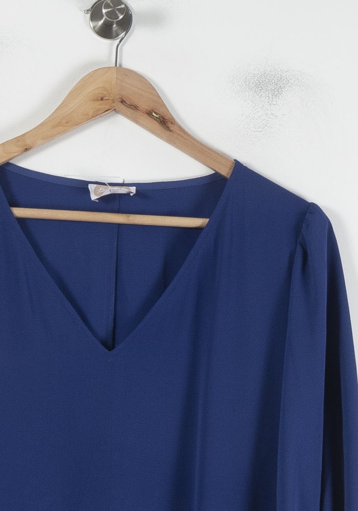 Robe Midi Bleue - Taille XL/42 de la marque Marina Rinaldi | PARAD87843 - Vendu par Paradigme - Image 3