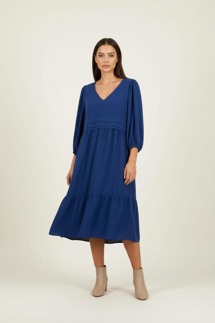 Robe Midi Bleue - Taille XL/42 de la marque Marina Rinaldi | PARAD87843 - Vendu par Paradigme - Image 1