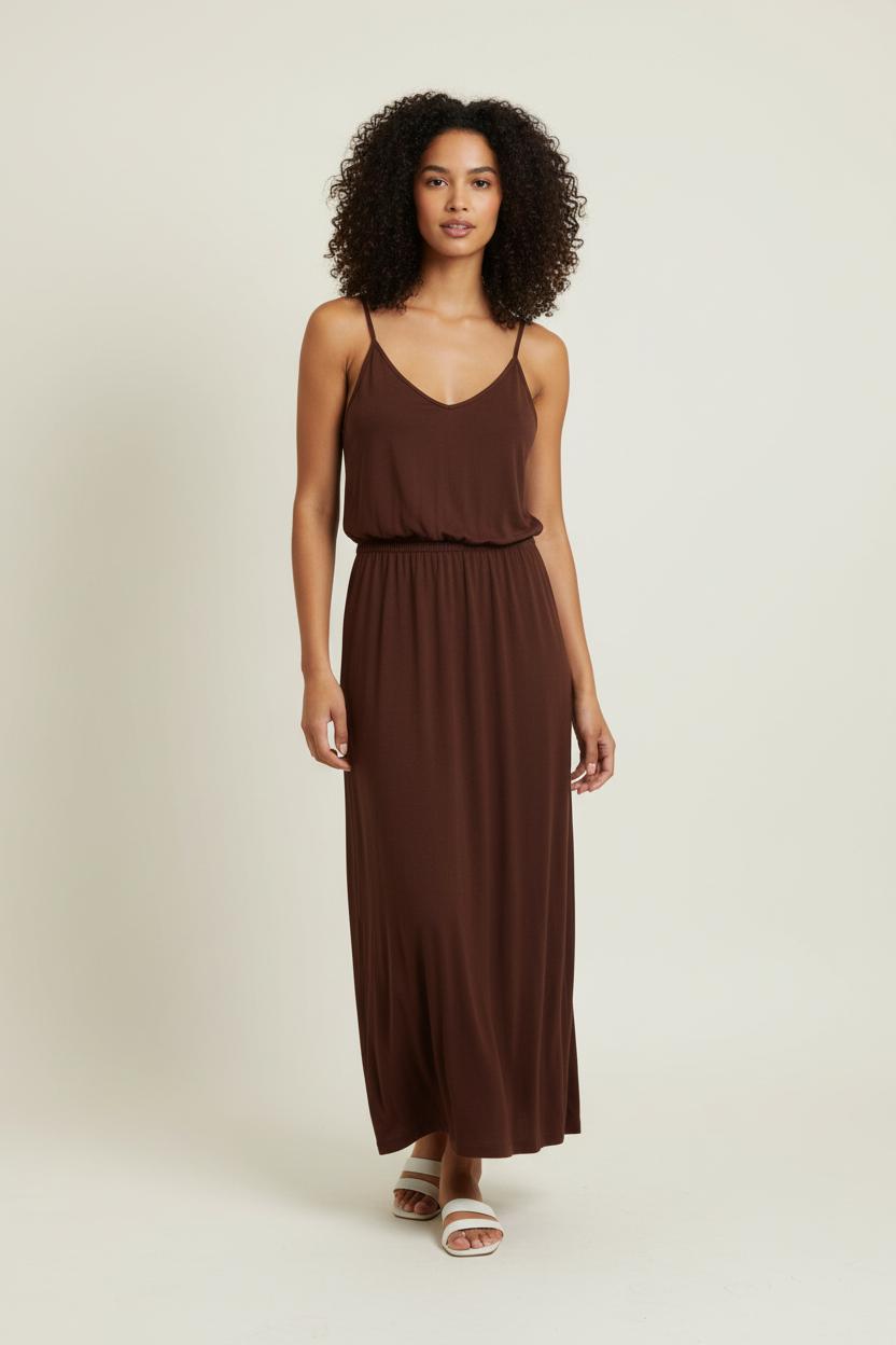 Robe Longue Marron - Taille S/36 de la marque Karma Koma | PARAD87848 - Vendu par Paradigme - Image 1