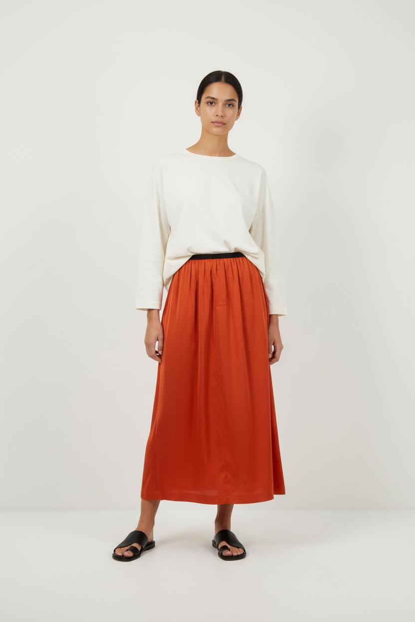 Jupe Longue Orange - Taille M/38 de la marque Karma Koma | PARAD87859 - Vendu par Paradigme - Image 1