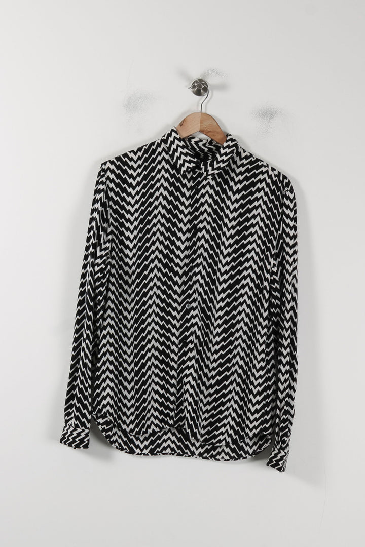 Chemise Noire et Blanche - Taille S/36 de la marque The Kooples | PARAD87875 - Vendu par Paradigme - Image 2