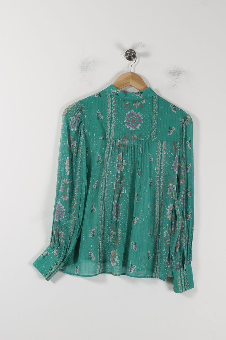 Blouse Verte - Taille S/36 de la marque Sézane | PARAD87880 - Vendu par Paradigme - Image 4