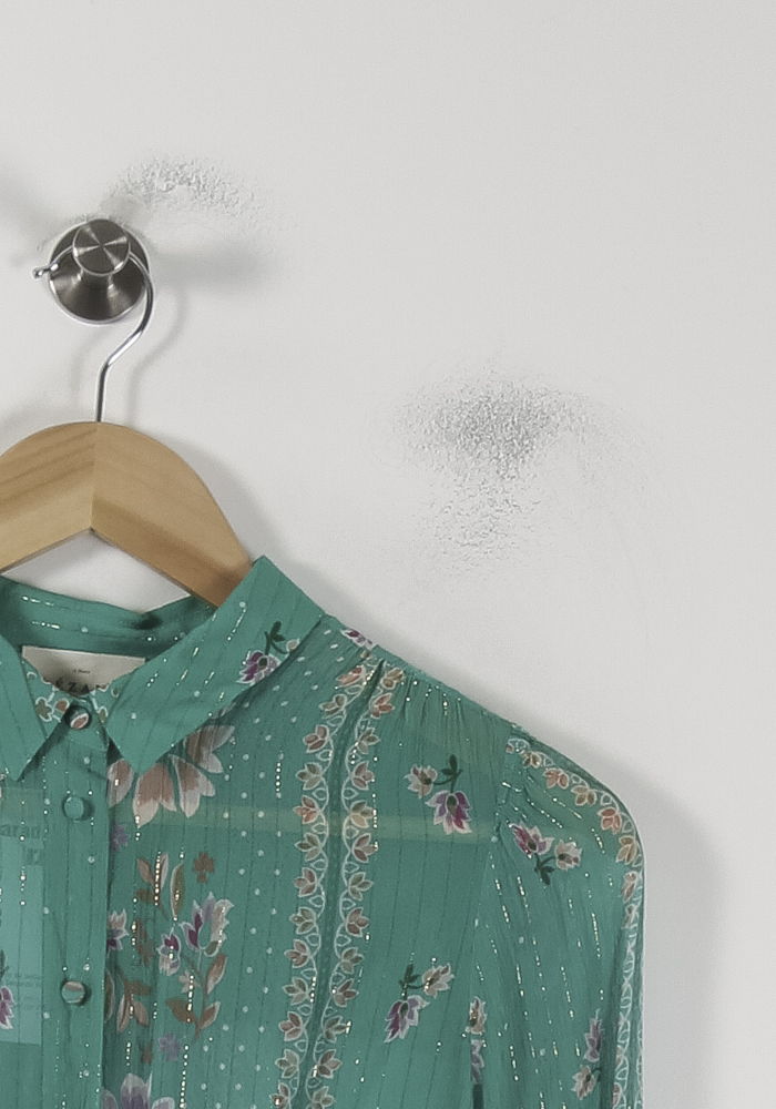 Blouse Verte - Taille S/36 de la marque Sézane | PARAD87880 - Vendu par Paradigme - Image 3
