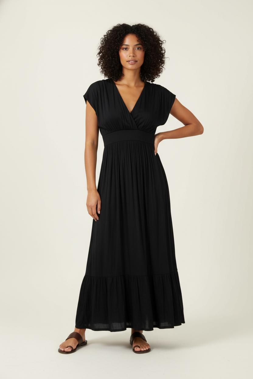 Robe Longue Noire - Taille XS/34 de la marque Caroll | PARAD87882 - Vendu par Paradigme - Image 1